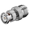 BNC-Stecker > UHF-Kupplung<br>mit Goldkontakten