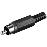 Cinch Stecker<br>Plastikausführung mit Knickschutz