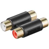 Cinch zweifach Adapter 2x Buchse zu 2x Buchse<br>2x Cinch-Buchse (Audio links/rechts) > 2x Cinch-Buchse (Audio links/rechts)