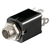 Klinkeneinbaubuchse - 6,35 mm - stereo<br>Plastikausführung mit Schaltkontakt
