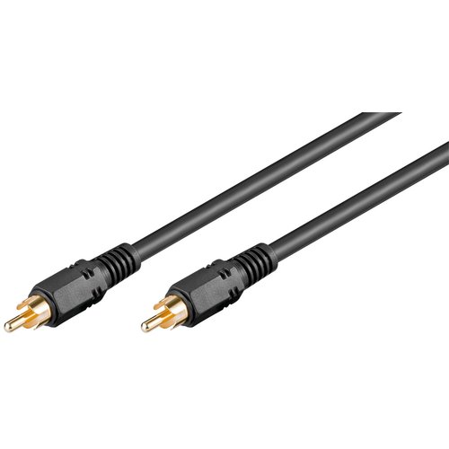 Koaxial Digital Audio Verbindungskabel, Cinch S/PDIF, zweifach geschirmt<br>Cinch-Stecker > Cinch-Stecker 2m