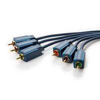 Clicktronic YUV Komponentenkabel<br>Cinch-Kabel für die RGB-Bildübertragung 3m