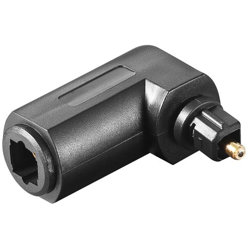 Toslink Digital Audio Adapter 90°<br>Toslink-Stecker > Toslink-Kupplung