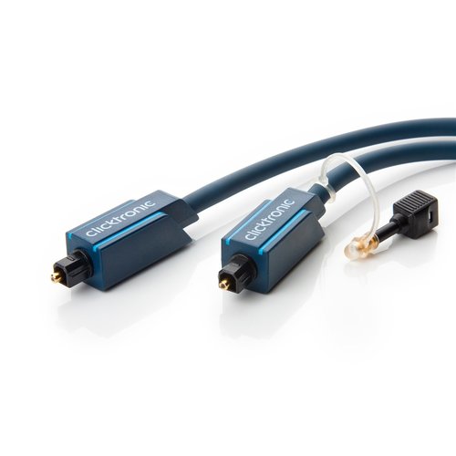 Clicktronic Opto-Kabel-Set<br>optisches Digitalkabel für Audiodaten inkl. 3,5 mm Adapter 15m