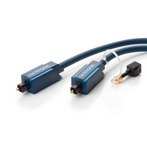 Clicktronic Opto-Kabel-Set<br>optisches Digitalkabel für Audiodaten inkl. 3,5 mm Adapter 7.5m
