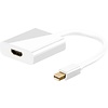 Mini DisplayPort/HDMI™ Adapterkabel 1.2, vergoldet<br>Mini DisplayPort-Stecker > HDMI™-Buchse (Typ A) 0.1m