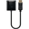 DisplayPort/DVI-D Adapterkabel 1.2, vernickelt<br>DisplayPort-Stecker > DVI-D-Buchse Dual-Link (24+1 pin)0.15 m