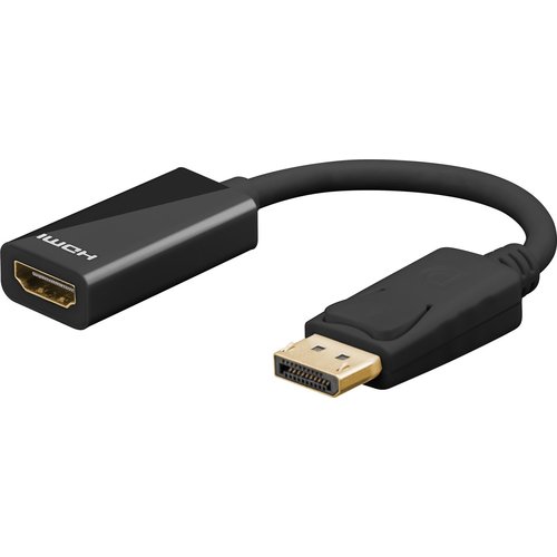 DisplayPort/HDMI™ Adapterkabel 1.2, vergoldet<br>DisplayPort-Stecker > HDMI™-Buchse (Typ A) 0.1m