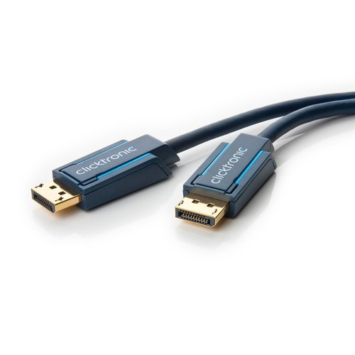 Clicktronic DisplayPort Kabel<br>Audio/Video Verbindung für HD- und 3D-Inhalte 1m