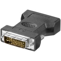 Analoger DVI-I/VGA Adapter, vergoldet<br>DVI-I-Stecker Dual-Link (24+5 pin) > VGA-Buchse (15-polig)