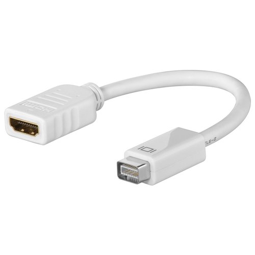 Mini DVI/HDMI™ Adapterkabel<br>Mini-DVI-Stecker > HDMI™-Buchse (Typ A) 0.1m