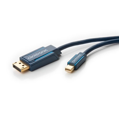 Clicktronic Mini DisplayPort Adapterkabel<br>Audio/Video Adapter von DisplayPort auf Mini DisplayPort 2m