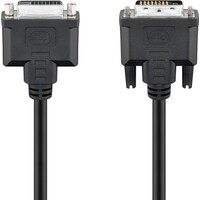 DVI-D Full HD Verlängerungskabel Dual Link, vernickelt<br>DVI-D-Stecker Dual-Link (24+1 pin) > DVI-D-Buchse Dual-Link (24+1 pin) 2m