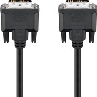 DVI-D Full HD Kabel Single Link, vernickelt<br>DVI-D-Stecker Single-Link (18+1 pin) > DVI-D-Stecker Single-Link (18+1 pin) 2m