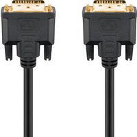 DVI-I Full HD Kabel Dual Link, vergoldet<br>DVI-I-Stecker Dual-Link (24+5 pin) > DVI-I-Stecker Dual-Link (24+5 pin) 3m