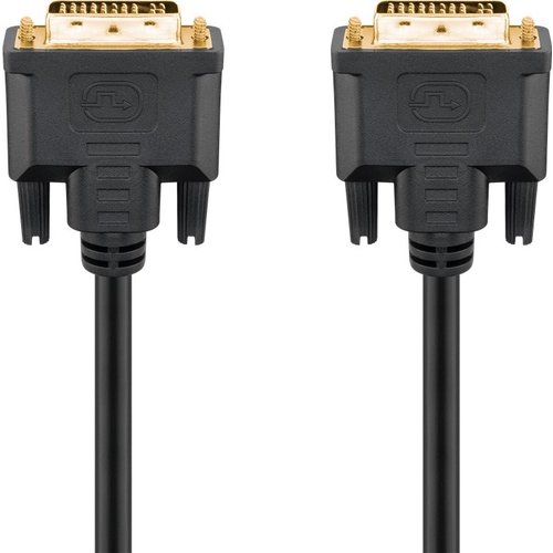 DVI-I Full HD Kabel Dual Link, vergoldet<br>DVI-I-Stecker Dual-Link (24+5 pin) > DVI-I-Stecker Dual-Link (24+5 pin) 3m