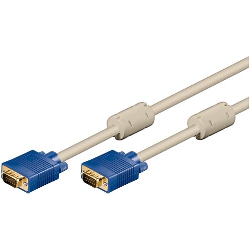 Full HD SVGA Monitorkabel, vergoldet<br>VGA-Stecker (15-polig) > VGA-Stecker (15-polig) 10m