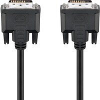 DVI-D Full HD Kabel Dual Link, vergoldet<br>DVI-D-Stecker Dual-Link (24+1 pin) > DVI-D-Stecker Dual-Link (24+1 pin) 0.5m