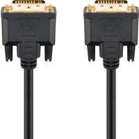 DVI-I Full HD Kabel Dual Link, vergoldet<br>DVI-I-Stecker Dual-Link (24+5 pin) > DVI-I-Stecker Dual-Link (24+5 pin) 3m