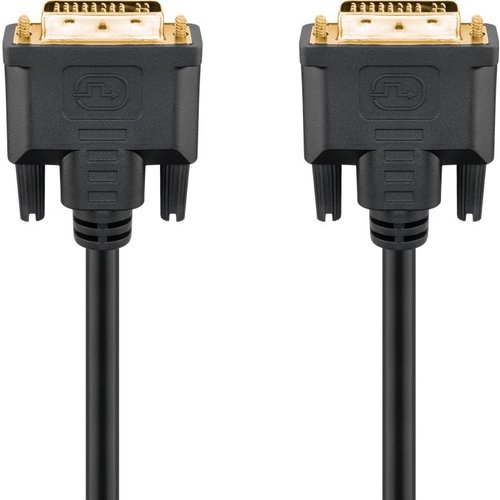 DVI-I Full HD Kabel Dual Link, vergoldet<br>DVI-I-Stecker Dual-Link (24+5 pin) > DVI-I-Stecker Dual-Link (24+5 pin) 2m