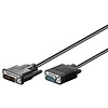 DVI-I/VGA Full HD Kabel, vernickelt<br>DVI-A-Stecker (12+5 pin) > VGA-Stecker (15-polig) 3m
