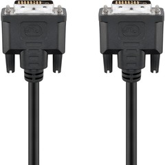 DVI-D Full HD Kabel Dual Link, vergoldet<br>DVI-D-Stecker Dual-Link (24+1 pin) > DVI-D-Stecker Dual-Link (24+1 pin) 2m