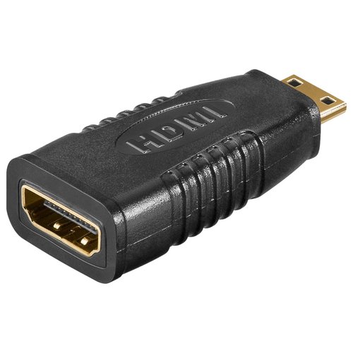 HDMI™ Adapter, vergoldet<br>HDMI™-Buchse (Typ A) > HDMI™ Mini-Stecker (Typ C)
