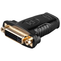 HDMI™/DVI-I Adapter, vergoldet<br>HDMI™-Buchse (Typ A) > DVI-I-Buchse Dual-Link (24+5 pin)