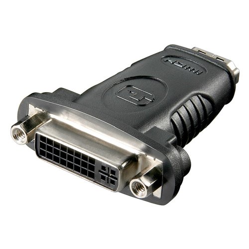 HDMI™/DVI-I Adapter, vernickelt<br>HDMI™-Buchse (Typ A) > DVI-I-Buchse Dual-Link (24+5 pin)