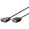DVI-I/VGA Full HD Kabel, vernickelt<br>DVI-A-Stecker (12+5 pin) > VGA-Stecker (15-polig) 3m