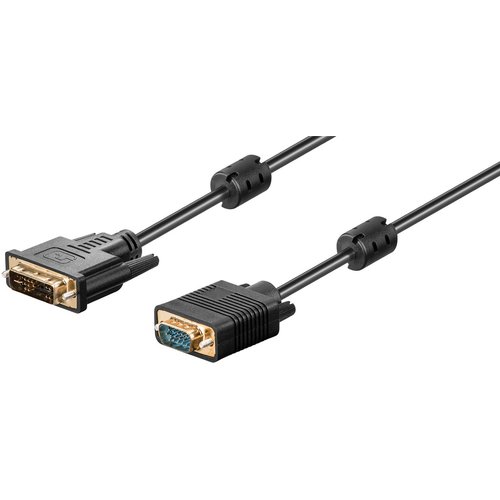 DVI-I/VGA Full HD Kabel, vergoldet<br>DVI-A-Stecker (12+5 pin) > VGA-Stecker (15-polig) 2m