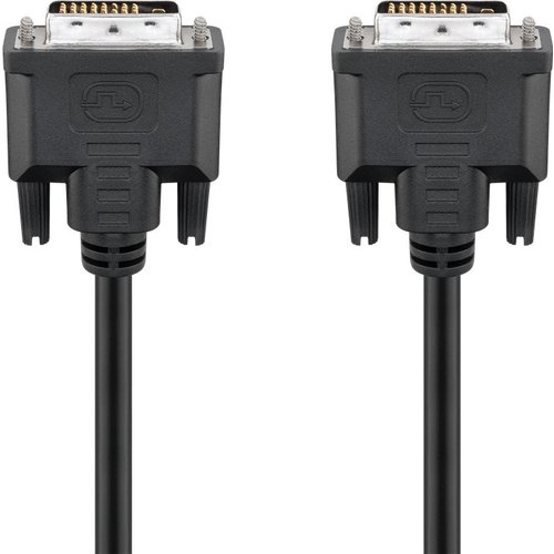 DVI-D Full HD Kabel Dual Link, vergoldet<br>DVI-D-Stecker Dual-Link (24+1 pin) > DVI-D-Stecker Dual-Link (24+1 pin) 5m