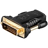 HDMI™/DVI-D Adapter, vergoldet<br>HDMI™-Buchse (Typ A) > DVI-D-Stecker Dual-Link (24+1 pin)