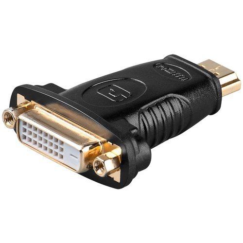 HDMI™/DVI-D Adapter, vergoldet<br>HDMI™-Stecker (Typ A) > DVI-D-Buchse Dual-Link (24+1 pin)