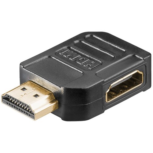 HDMI™-Adapter, vergoldet<br>HDMI™-Buchse (Typ A) > HDMI™-Stecker (Typ A) 270°