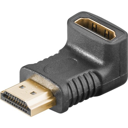 HDMI™ Winkeladapter, vergoldet<br>HDMI™-Buchse (Typ A) > HDMI™-Stecker (Typ A) 270°