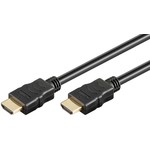 High Speed HDMI™ Kabel mit Ethernet, vergoldet<br>HDMI™-Stecker (Typ A) > HDMI™-Stecker (Typ A) 1m
