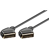 Scart Verbindungskabel, vergoldet, ø 7 mm<br>Scartstecker (21-Pin) > Scartstecker (21-Pin) 1.5M