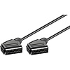 Scart Verbindungskabel, vernickelt, ø 7 mm<br>Scartstecker (21-Pin) > Scartstecker (21-Pin) 1.5M