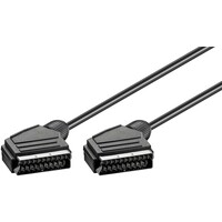 Scart Verbindungskabel, vernickelt, ø 7 mm<br>Scartstecker (21-Pin) > Scartstecker (21-Pin) 1.5M