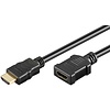 High Speed HDMI™ Verlängerungskabel mit Ethernet, vergoldet<br>HDMI™-Stecker (Typ A) > HDMI™-Buchse (Typ A) 1m