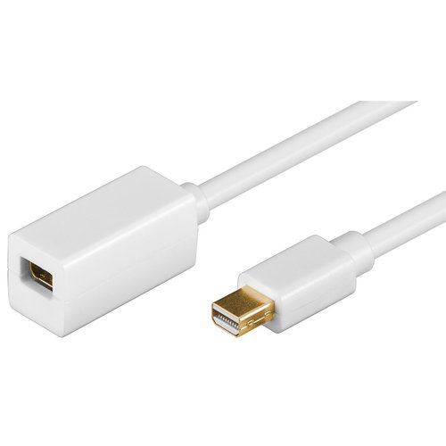 Mini DisplayPort Verlängerungskabel 1.2, vergoldet<br>Mini DisplayPort-Stecker > Mini DisplayPort-Buchse 1m