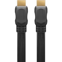 High Speed HDMI™ Flachkabel mit Ethernet, vergoldet<br>HDMI™-Stecker (Typ A) > HDMI™-Stecker (Typ A) 1m