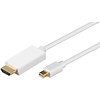 Mini DisplayPort/HDMI™ Adapterkabel 1.2, vergoldet<br>Mini DisplayPort-Stecker > HDMI™-Stecker (Typ A) 2m