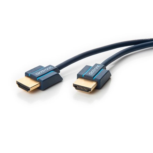 Clicktronic Ultraslim High Speed HDMI™ Kabel mit Ethernet<br>schlankes Hochgeschwindigkeitskabel für Ultra HD 1m