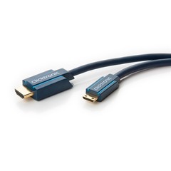 Clicktronic Mini-HDMI™ Adapterkabel mit Ethernet<br>Hochgeschwindigkeits-Adapter von HDMI™ auf Mini-HDMI™ 2m