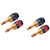Clicktronic Bananen-Stecker SimpleLock<br>4er Stecker-Set zur Konfektionierung von Lautsprecherkabeln