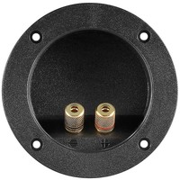 Lautsprecher Terminal<br>rot/schwarz, rund mit Farbring