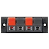 Lautsprecher Terminal<br>4 pol Klemmleiste, rot/schwarz