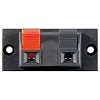 Lautsprecher Terminal<br>2 pol. Klemmleiste rot/schwarz